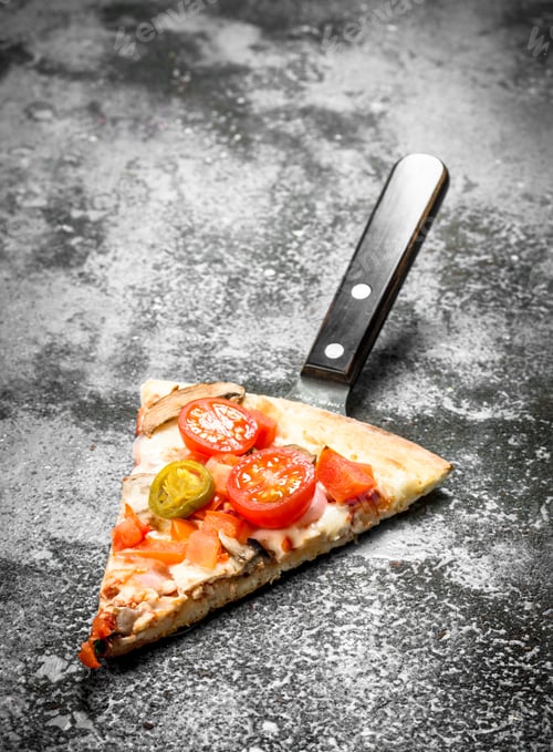 Preview: piece of fresh pizza.