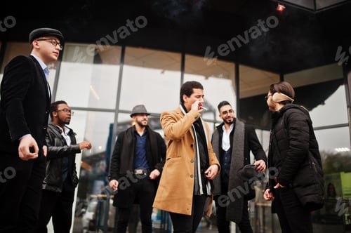 Preview: Multiethnic male bachelor mafia party