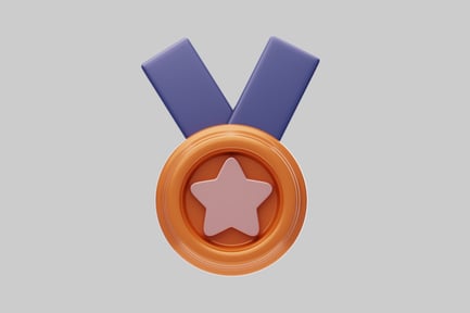 Preview: Bronze medal with star ribbon