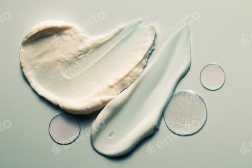 Visualização: Creme corporal de barbear, sérum corporal reafirmante e amostra de textura hidratante retrô