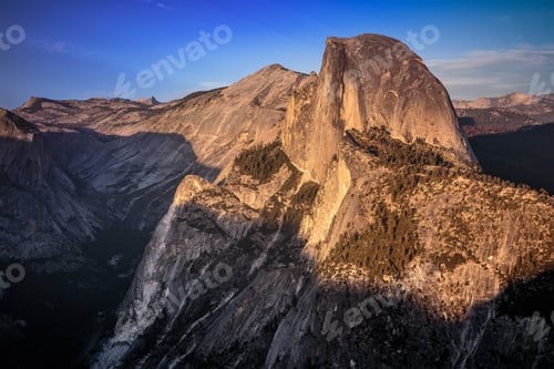 Preview: Sun Setting On Half Dome, Yosemite National Park, California