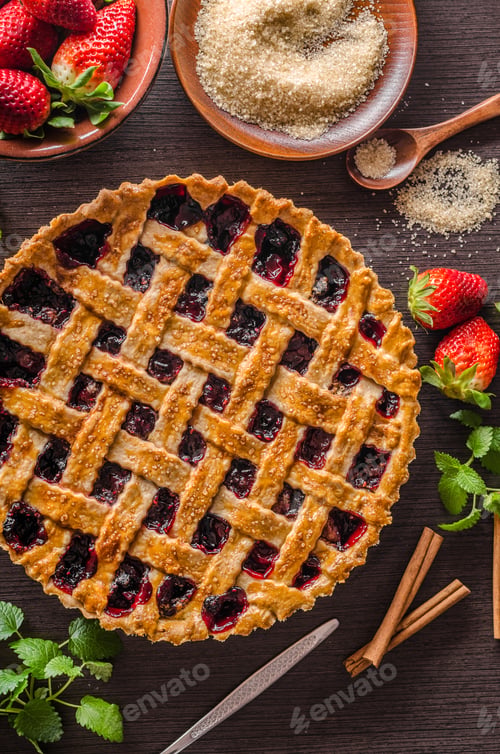 Preview: Berries rustic tart