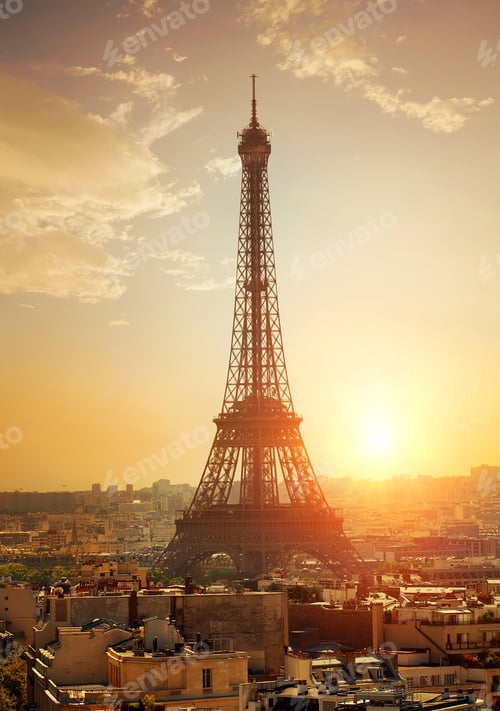Preview: Cityscape with Eiffel Tower