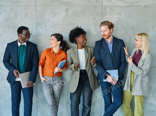 Preview: Young business people in the office