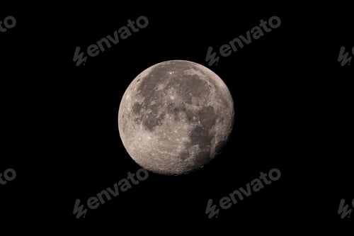 Preview: Moon in the night sky background