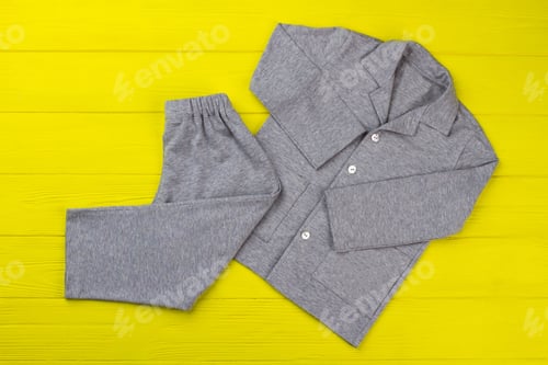Preview: Boys pajama set on yellow