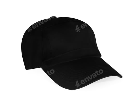 Preview: Black baseball cap mockup