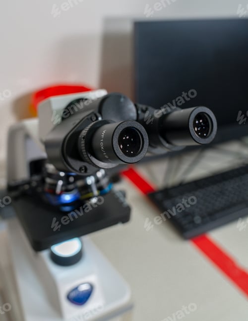 Preview: Close up picture of microscope in the laboratory