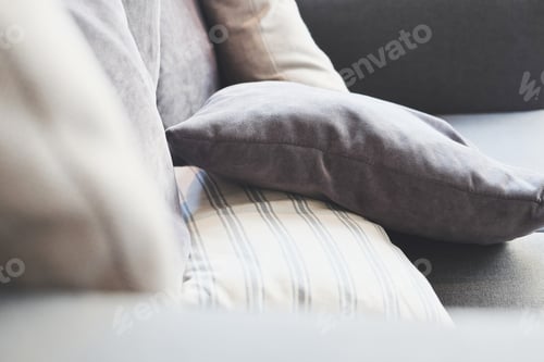Preview: Close up of cushion in a living room