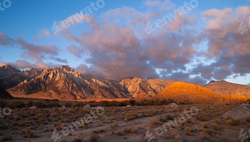 Preview: Alabama Hills Sunset Sierra Nevada Range California Mountains