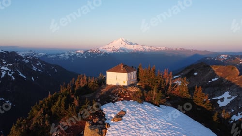 Preview: Fire Lookout at golden hour in washington