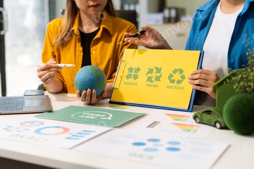 Preview: Renewable energy-based green businesses and global warming. Reduce CO2 emission.