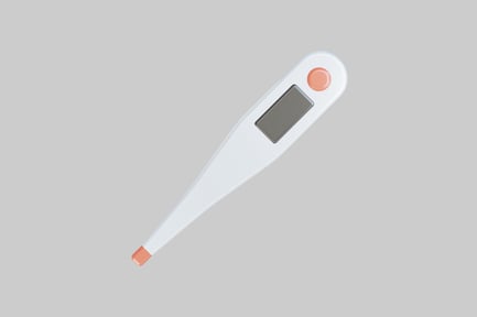 Preview: Digital medical thermometer isolated