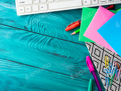 Preview: Stationery colorful school writing tools keyboard