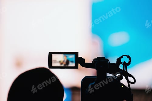 Preview: Camera Recording Presentation Of A Speaker