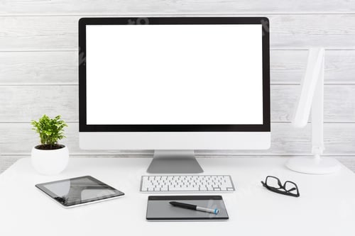 Preview: laptop, mockup, blank screen, computer monitor