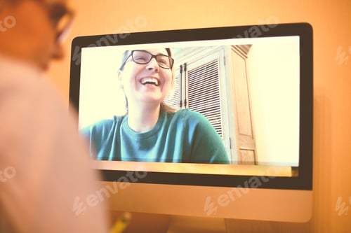 Preview: Women talking on video chat during coronavirus