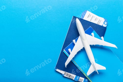 Preview: White blank model of passenger plane