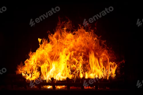 Aperçu: Fire in the fireplace