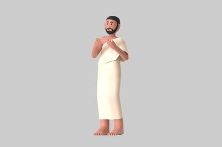 Preview: Hajj pilgrim character