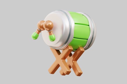 Preview: Ramadan drum bedug with mallets