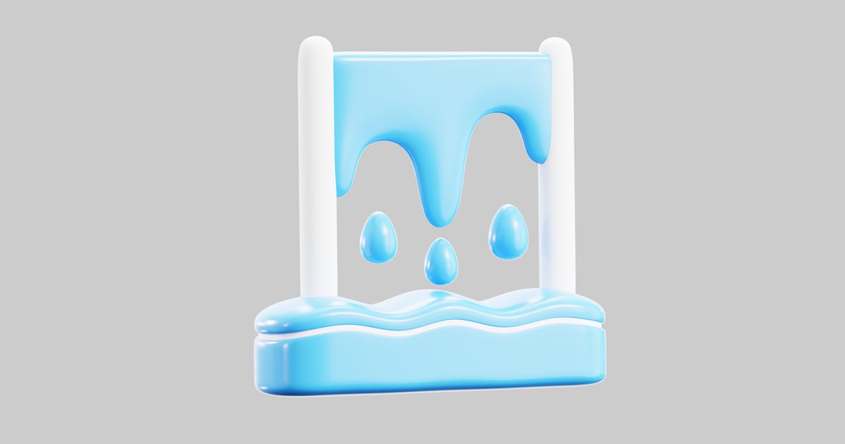 Water jump obstacle course element 3D, Incl. animation & course - Envato