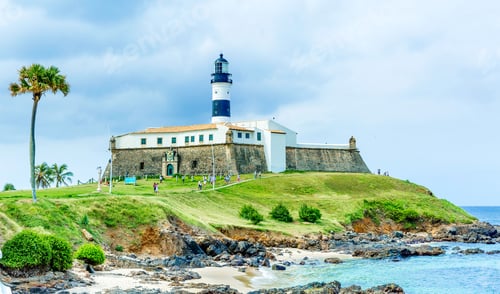Preview: Barra Lighthouse (Farol Da Barra) In Salvador, Brazil.