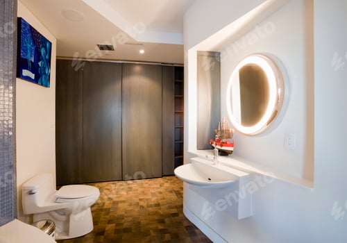 Visualização: Banheiro moderno