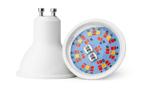 Preview: Two light bulbs isolated on white background