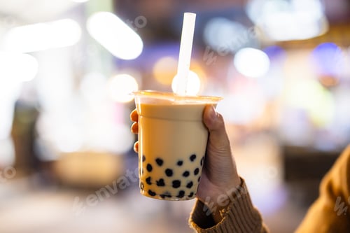 Preview: Hold with bubble milk tea