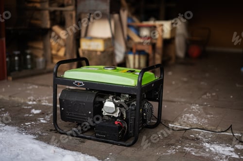 Preview: Gasoline portable generator. Mobile backup standby Generator.