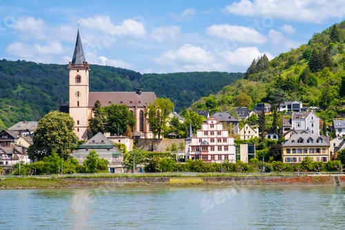 Preview: Lorch am Rhein town in Rhine Valley, Germany