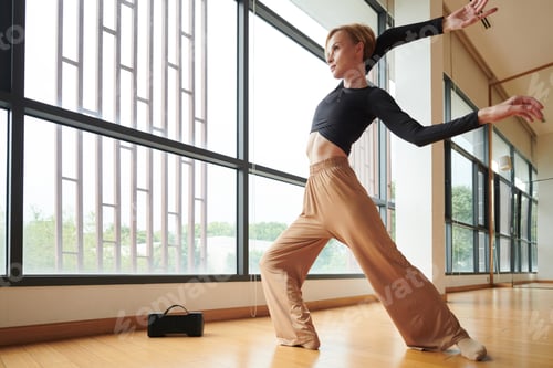 Preview: Dancer Rehearsing Performance