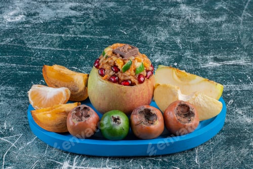 Preview: Fruit platter with combination of autumn fruits