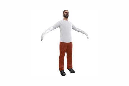 Preview: Figure masked man with extended arms