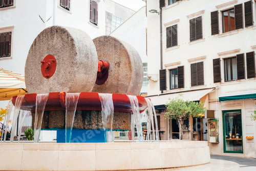 Preview: Fountain on Ivan Kobler square in Rijeka, Croatia
