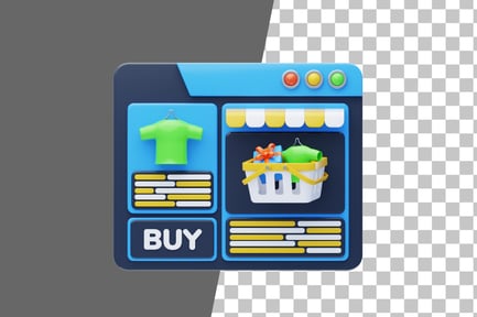 Preview: E-commerce 3D Icon