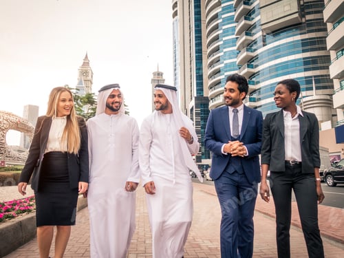 Preview: Group of businessmen in Dubai