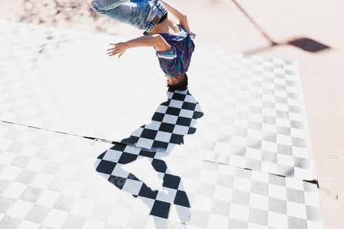 Preview: Man dancing break dance in park