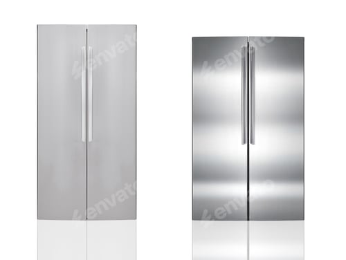 Preview: Two Modern refrigerators isolated