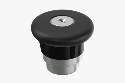 Preview: Flush Mount Control Button: Black/Silver