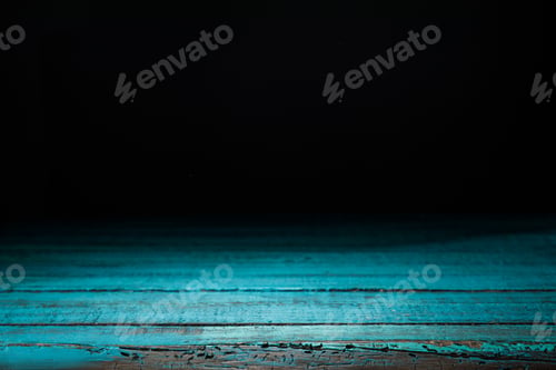 Preview: bright turquoise striped wooden background on black