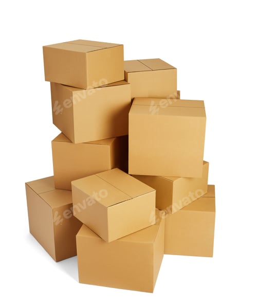 Preview: box package delivery cardboard carton packaging isolated shipping gift container