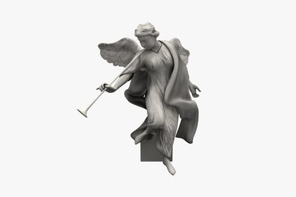 Preview: Angel with trumpet statue