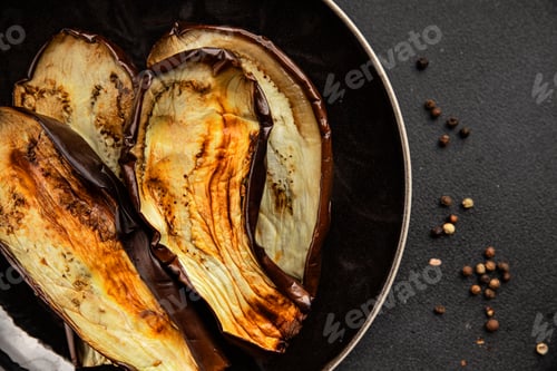 Preview: Baked eggplant grilled vegetables fresh natural product tasty snack delicious gourmet food