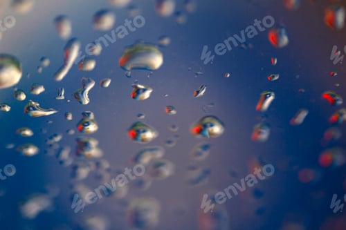 Preview: raindrops on glass texture abstract background