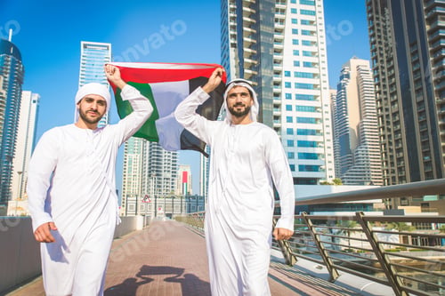 Preview: Two men with kandora in Dubai