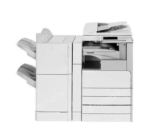 Preview: multifunction laser printer isolated