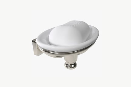 Preview: Wall-mounted soap dispenser with circular dish