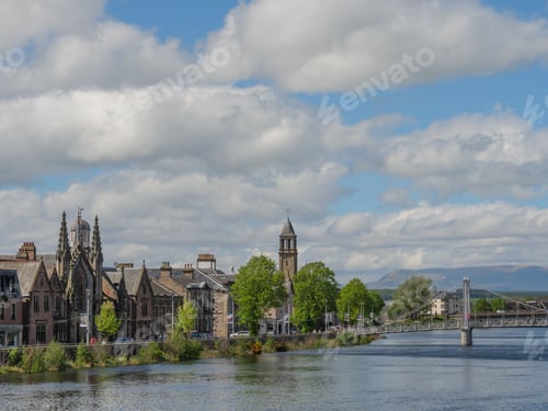 Preview: Stunning view of Inverness, Scotland and the surrounding Scottish Highlands